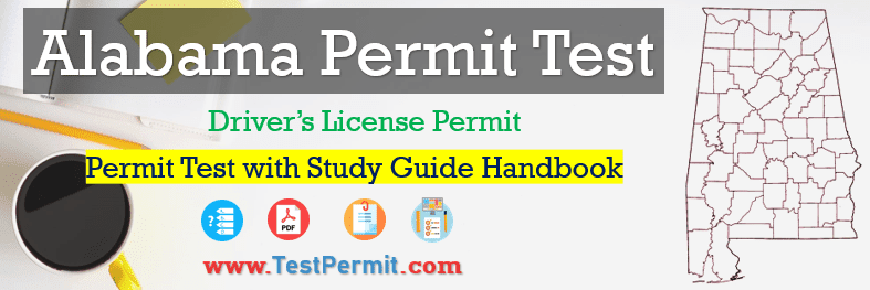 Alabama Permit Test Study Guide Handbook DMV CDL driving Knowledge Test 2025