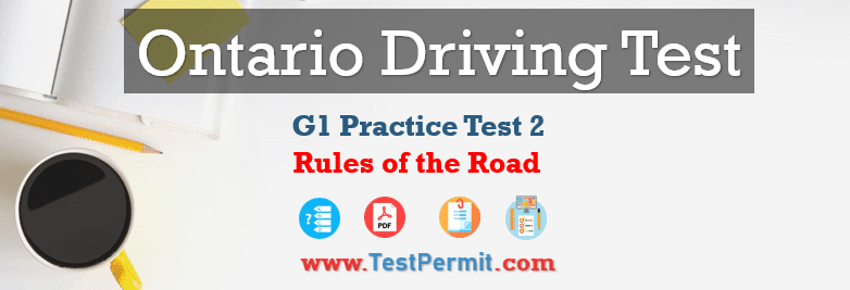 G1 Rules of the Road Practice Test 2025 (50 Questions Answers)