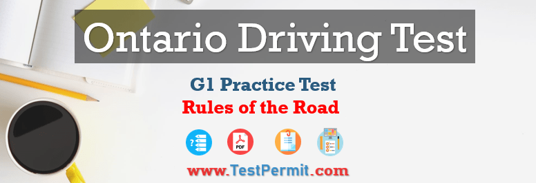 G1 Rules of the Road Practice Test 2024 Ontario