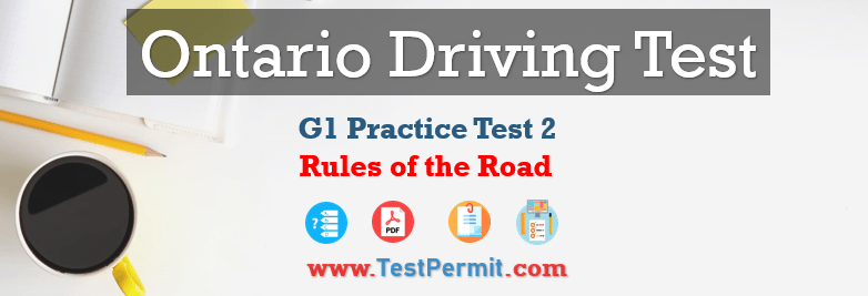 G1 Rules of the Road Practice Test 2024 (50 Questions Answers)