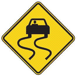 Slippery Road Sign (USA): What Does it mean? 